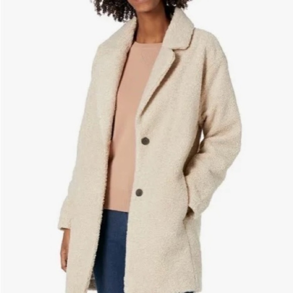 Women's Cream Teddy Coat
